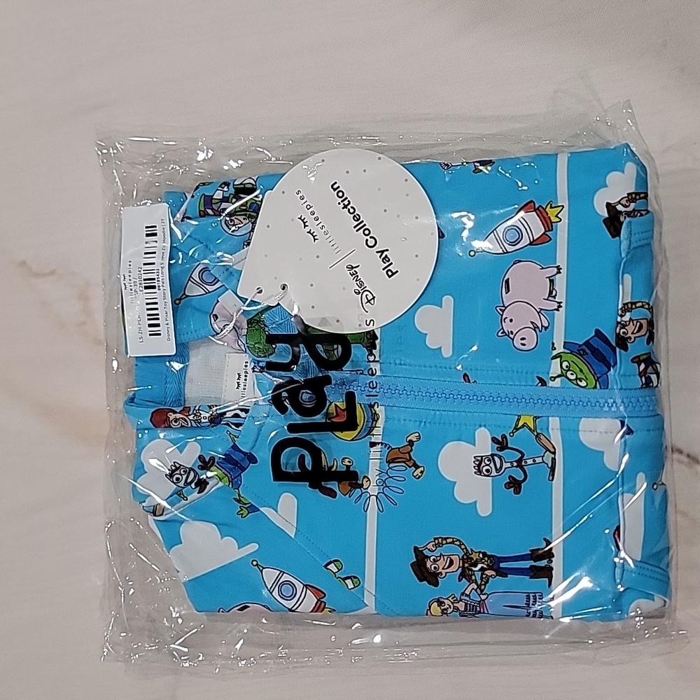 NWT Little Sleepies Disney Pixar Toy Story Zipped Hoodie 2T